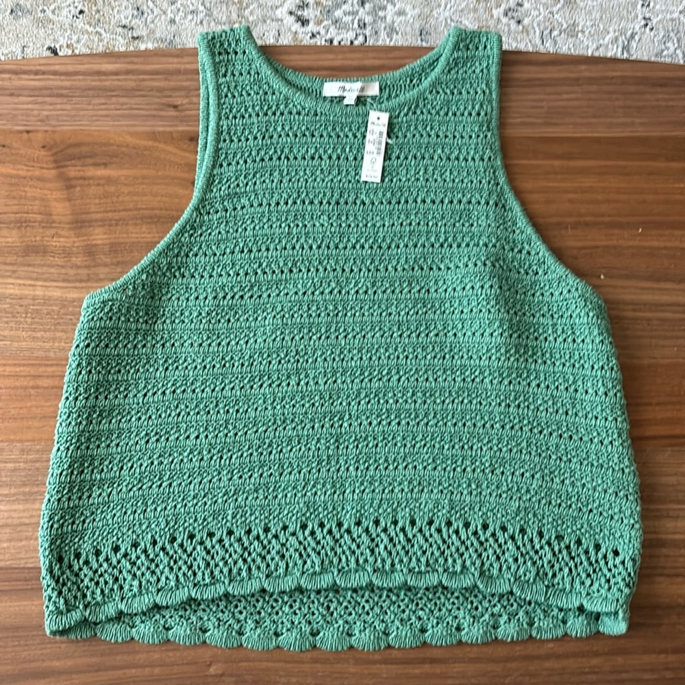 NWOT Madewell crochet tank top